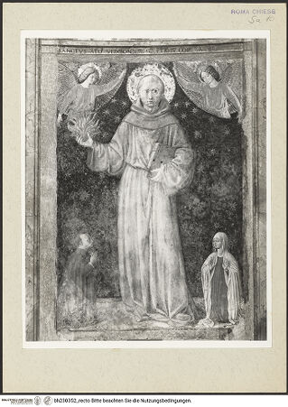 Vorderseite von Courtauld Institute [https://www.deutsche-digitale-bibliothek.de/content/lizenzen/rv-ez/] Der heilige Antonius von Padua und ein Stifterehepaar - , bh230352_recto. Foto.