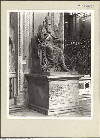 Vorderseite von Courtauld Institute [https://www.deutsche-digitale-bibliothek.de/content/lizenzen/rv-ez/] Papst Paul III. - Ansicht von links, bh230372_recto. Foto.