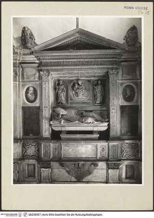 Vorderseite von Courtauld Institute [https://www.deutsche-digitale-bibliothek.de/content/lizenzen/rv-ez/] Grabmal des Pietro da Vicenza Bischof von Cesena - , bh230387_recto. Foto.