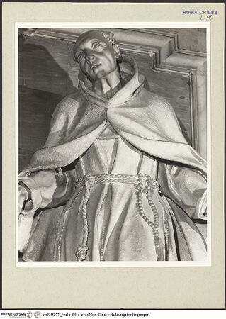 Vorderseite von Courtauld Institute [https://www.deutsche-digitale-bibliothek.de/content/lizenzen/rv-ez/] Der heilige Petrus von Alkantara in Ekstase - Detail: heiliger Petrus von Alkantara, Oberkörper, bh230391_recto. Foto.