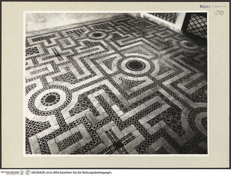 Vorderseite von Courtauld Institute [https://www.deutsche-digitale-bibliothek.de/content/lizenzen/rv-ez/] BodenPaviment - , bh230428_recto. Foto.