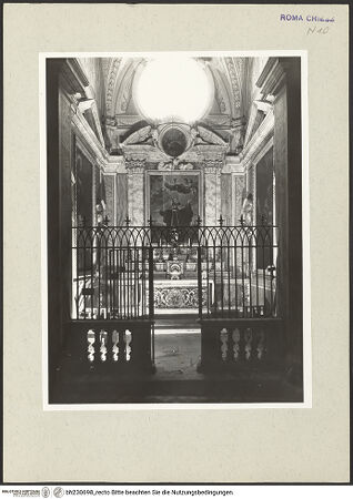 Vorderseite von Hutzel, Max [https://www.deutsche-digitale-bibliothek.de/content/lizenzen/rv-ez/] Santa Maria in AracoeliCappella di San Pasquale Baylon - Blick in die Kapelle, bh230698_recto. Foto.