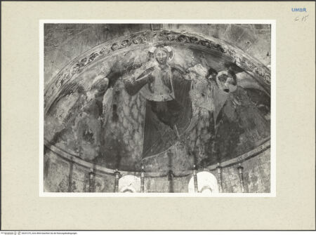 Vorderseite von Getty Research Institute [https://www.deutsche-digitale-bibliothek.de/content/lizenzen/rv-ez/] Szenen aus dem Leben der Maria und HeiligeMaria wird von Christus gekrönt - Linke Hälfte, unteres Register, Detail: Prophet und Johannes der Täufer, bh231379_recto. Foto: Hutzel, Max.