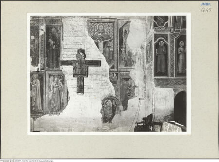 Vorderseite von Getty Research Institute [https://www.deutsche-digitale-bibliothek.de/content/lizenzen/rv-ez/] Santa Maria - Rechte Langhauswand, östlicher Abschnitt, Teilansicht, bh232009_recto. Foto: Hutzel, Max.