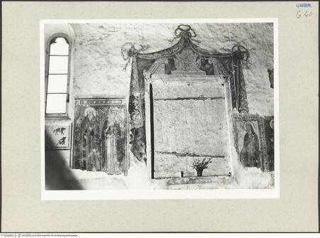 Vorderseite von Getty Research Institute [https://www.deutsche-digitale-bibliothek.de/content/lizenzen/rv-ez/] Santa Maria - Inneres, rechte (südliche) Langhauswand, mittlerer Abschnitt, bh232039_recto. Foto: Hutzel, Max.