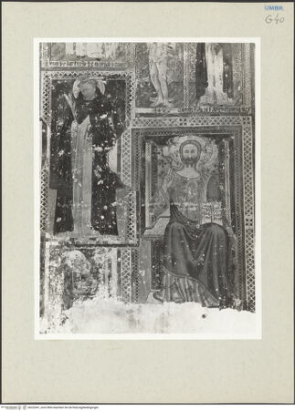 Vorderseite von Getty Research Institute [https://www.deutsche-digitale-bibliothek.de/content/lizenzen/rv-ez/] Heiligendarstellungen - Teilansicht: heiliger Petrus Martyr; heilige Dreifaltigkeit, bh232041_recto. Foto: Hutzel, Max.