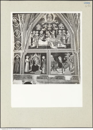 Vorderseite von Getty Research Institute [https://www.deutsche-digitale-bibliothek.de/content/lizenzen/rv-ez/] Szenen aus dem Leben Mariens und Christi, Heilige und Propheten - Gesamtansicht, bh232068_recto. Foto: Hutzel, Max.