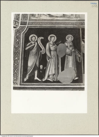 Vorderseite von Getty Research Institute [https://www.deutsche-digitale-bibliothek.de/content/lizenzen/rv-ez/] Szenen aus dem Leben Mariens und Christi, Heilige und ProphetenJohannes der Täufer sowie die heiligen Christina von Bolsena und Laurentius - Gesamtansicht, bh232074_recto. Foto: Hutzel, Max.