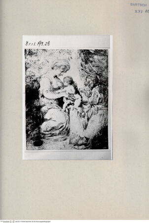 Vorderseite von Bibliotheca Hertziana [http://creativecommons.org/publicdomain/mark/1.0/] Heilige Familie und Johannes - , bh232115. Foto.