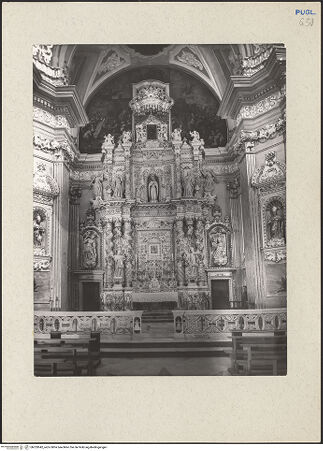 Vorderseite von Guido, Giovanni, Lecce [https://www.deutsche-digitale-bibliothek.de/content/lizenzen/rv-ez/] Hauptaltar - Gesamtansicht, bh233042_recto. Foto.