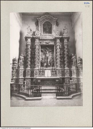 Vorderseite von Guido, Giovanni, Lecce [https://www.deutsche-digitale-bibliothek.de/content/lizenzen/rv-ez/] Altar mit Szenen aus der Passion Christi - Gesamtansicht, bh233276_recto. Foto.