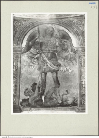 Vorderseite von Getty Research Institute [https://www.deutsche-digitale-bibliothek.de/content/lizenzen/rv-ez/] Marienkrönung, Darstellungen des Erzengels Michael und HeiligeErzengel Michael als Seelenwäger - Gesamtansicht, bh233400_recto. Foto: Hutzel, Max.