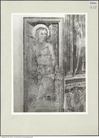 Vorderseite von Getty Research Institute [https://www.deutsche-digitale-bibliothek.de/content/lizenzen/rv-ez/] Heiliger Sebastian - Gesamtansicht, bh233401_recto. Foto: Hutzel, Max.