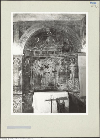 Vorderseite von Getty Research Institute [https://www.deutsche-digitale-bibliothek.de/content/lizenzen/rv-ez/] Schmerzensmann mit den heiligen Blasius, Leonhard, Augustinus, Bernhard von Siena, Antonius Abbas und Sebastian - Gesamtansicht, bh233409_recto. Foto: Hutzel, Max.