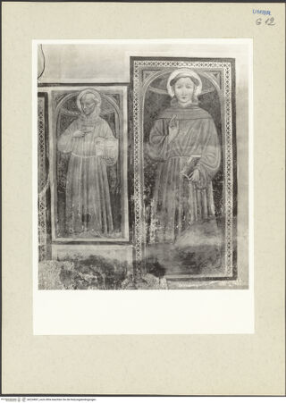 Vorderseite von Getty Research Institute [https://www.deutsche-digitale-bibliothek.de/content/lizenzen/rv-ez/] Heiliger Bernhard von Siena; heiliger Antonius von Padua - Gesamtansicht (Links: heiliger Bernhard von Siena; rechts: heiliger Antonius von Padua), bh234897_recto. Foto: Hutzel, Max.
