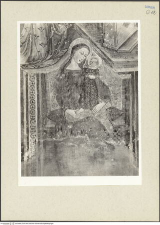 Vorderseite von Getty Research Institute [https://www.deutsche-digitale-bibliothek.de/content/lizenzen/rv-ez/] Thronende Madonna - Gesamtansicht, bh234898_recto. Foto: Hutzel, Max.