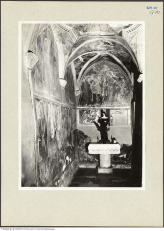 Vorderseite von Getty Research Institute [https://www.deutsche-digitale-bibliothek.de/content/lizenzen/rv-ez/] Szenen aus dem Neuen Testament sowie Heilige und Evangelisten - Blick auf die Altarwand (nach Nordosten), bh234910_recto. Foto: Hutzel, Max.