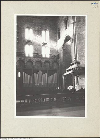 Vorderseite von Foto Marburg [https://www.deutsche-digitale-bibliothek.de/content/lizenzen/rv-ez/] San NicolaQuerhaus und Apsiden - Nordquerhaus, bh235384_recto. Foto.