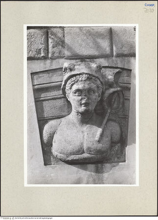 Vorderseite von Bildarchiv Foto Marburg [https://www.deutsche-digitale-bibliothek.de/content/lizenzen/rv-ez/] Hermes mit Caduceus - Gesamtansicht, bh235399_recto. Foto.