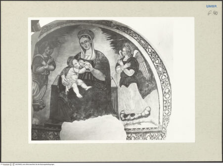 Vorderseite von Getty Research Institute [https://www.deutsche-digitale-bibliothek.de/content/lizenzen/rv-ez/] Maria lactans mit Engeln; Darbringung im Tempel und Heilige - Detail: Maria lactans mit Engeln, bh235650_recto. Foto: Hutzel, Max.