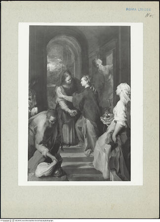 Vorderseite von Villani [https://www.deutsche-digitale-bibliothek.de/content/lizenzen/rv-ez/] Mariä Heimsuchung - , bh235943_recto. Foto.