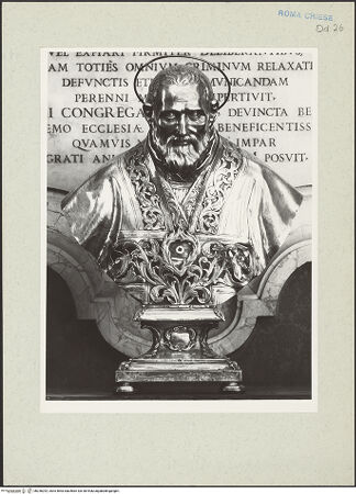 Vorderseite von unbekannt [https://www.deutsche-digitale-bibliothek.de/content/lizenzen/rv-ez/] Silberbüste des heiligen Filippo Neri mit Reliquiendepositorium - , bh236292_recto. Foto: Hutzel, Max.