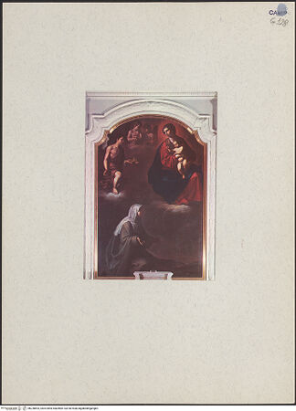 Vorderseite von unbekannt [https://www.deutsche-digitale-bibliothek.de/content/lizenzen/rv-ez/] Vision der heiligen Candida - Gesamtansicht, bh238693_recto. Foto.