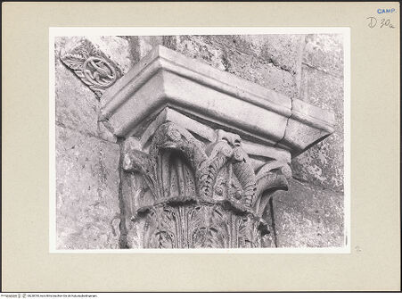 Vorderseite von Pedicini, Luciano [https://www.deutsche-digitale-bibliothek.de/content/lizenzen/rv-ez/] Kapitelle der Wandsäulen - Zweites Kapitell, bh238785_recto. Foto: Pedicini, Luciano.