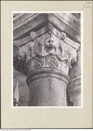 Vorderseite von Pedicini, Luciano [https://www.deutsche-digitale-bibliothek.de/content/lizenzen/rv-ez/] Pfeiler und KonsolenDritter ArkadenpfeilerKapitell mit Löwen - Detail, Kapitell, bh238828_recto. Foto: Pedicini, Luciano.