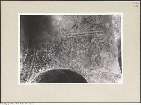 Vorderseite von Pace, Valentino [https://www.deutsche-digitale-bibliothek.de/content/lizenzen/rv-ez/] Szenen aus dem Buch Genesis und aus dem Leben von Christus (erste und zweite Schicht)Nordgewölbe: Genesiszyklus - Die Erschaffung von Eva (oben), Gott tadelt Adam und Eva (unten), bh239646_recto. Foto: Pace, Valentino.