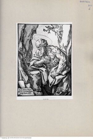 Vorderseite von Bibliotheca Hertziana [http://creativecommons.org/publicdomain/mark/1.0/] Heiliger Hieronymus - , bh239962. Foto.
