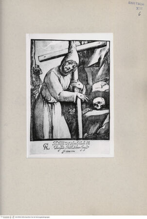 Vorderseite von Bibliotheca Hertziana [http://creativecommons.org/publicdomain/mark/1.0/] Heiliger Franziskus von Assisi - , bh239963. Foto.