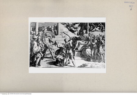 Vorderseite von Bibliotheca Hertziana [http://creativecommons.org/publicdomain/mark/1.0/] Martyrium der heiligen Petrus und Paulus - , bh239987. Foto.