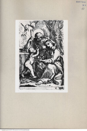 Vorderseite von Bibliotheca Hertziana [http://creativecommons.org/publicdomain/mark/1.0/] Heilige Familie - , bh240019. Foto.