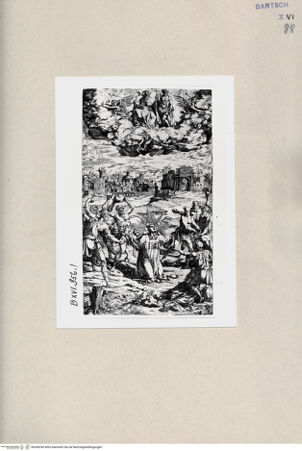 Vorderseite von Bibliotheca Hertziana [http://creativecommons.org/publicdomain/mark/1.0/] Martyrium des heiligen Stephanus - , bh240245. Foto.