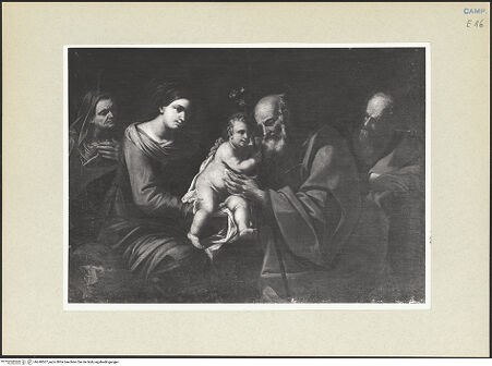 Vorderseite von Sopr. BAS NA [https://www.deutsche-digitale-bibliothek.de/content/lizenzen/rv-ez/] Heilige Familie - Gesamtansicht, bh240507_recto. Foto.