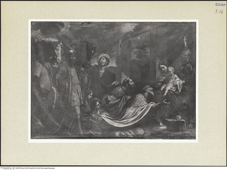 Vorderseite von Sopr. BAS NA [https://www.deutsche-digitale-bibliothek.de/content/lizenzen/rv-ez/] Anbetung durch die Heiligen Drei Könige - Gesamtansicht, bh240514_recto. Foto.