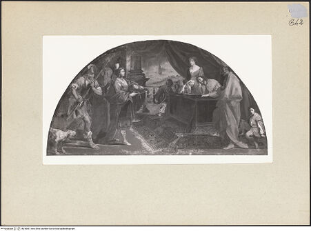 Vorderseite von Sopr. BAS NA [https://www.deutsche-digitale-bibliothek.de/content/lizenzen/rv-ez/] Salome überreicht das Haupt Johannes' des Täufers ihrer Mutter - Gesamtansicht, bh240567_recto. Foto.