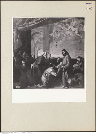 Vorderseite von Sopr. BAS NA [https://www.deutsche-digitale-bibliothek.de/content/lizenzen/rv-ez/] Christus gibt den Aposteln die Kommunion - Gesamtansicht, bh240569_recto. Foto.