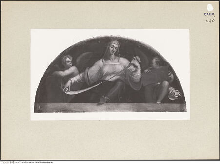 Vorderseite von Sopr. BAS NA [https://www.deutsche-digitale-bibliothek.de/content/lizenzen/rv-ez/] Deckendekoration und WanddekorationPropheten; SybillenSibyl - Gesamtansicht, bh240572_recto. Foto.