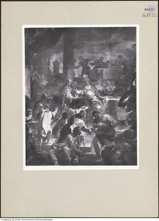 Vorderseite von Sopr. BAS NA [https://www.deutsche-digitale-bibliothek.de/content/lizenzen/rv-ez/] Das Hochzeitsmahl in Kana - Detail, linke Seite, bh240621_recto. Foto.