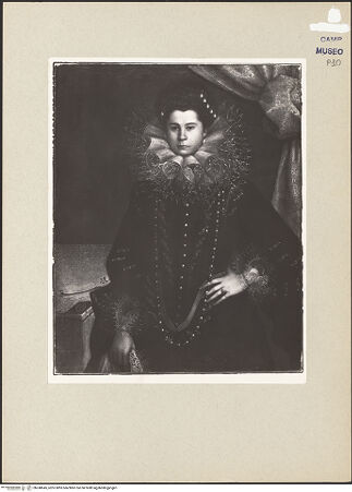 Vorderseite von Sopr. BAS NA [https://www.deutsche-digitale-bibliothek.de/content/lizenzen/rv-ez/] Porträt der Livia della Rovere, Herzogin von Urbino - Gesamtansicht, bh240645_recto. Foto.