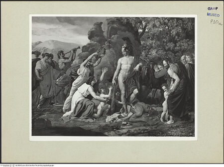 Vorderseite von Sopr. BAS NA [https://www.deutsche-digitale-bibliothek.de/content/lizenzen/rv-ez/] Triumph des Theseus - Gesamtansicht, bh240660_recto. Foto.