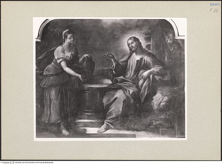 Vorderseite von Sopr. BAS NA [https://www.deutsche-digitale-bibliothek.de/content/lizenzen/rv-ez/] Christus und die Samariterin - Gesamtansicht, bh240682_recto. Foto.