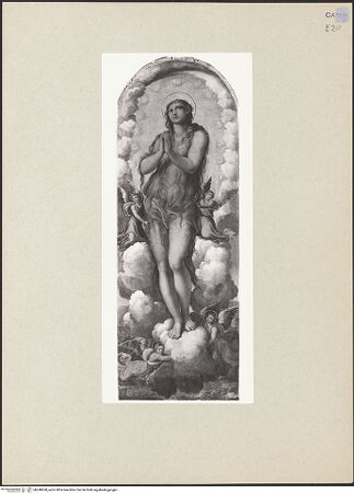 Vorderseite von Sopr. BAS NA [https://www.deutsche-digitale-bibliothek.de/content/lizenzen/rv-ez/] Die Himmelfahrt der hl. Maria Magdalena - Gesamtansicht (nach der Restaurierung), bh240690_recto. Foto.