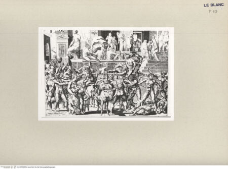 Vorderseite von  [http://creativecommons.org/publicdomain/mark/1.0/] Der Raub der Sabinerinnen - , bh240905. Foto.