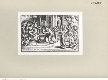 Vorderseite von  [http://creativecommons.org/publicdomain/mark/1.0/] Die Hochzeit von Vertumnus und Pomona - , bh240907. Foto.