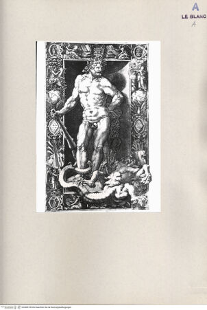 Vorderseite von  [http://creativecommons.org/publicdomain/mark/1.0/] Herkules und die Hydra - , bh240918. Foto.