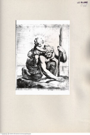 Vorderseite von  [http://creativecommons.org/publicdomain/mark/1.0/] Der heilige Christophorus - , bh240931. Foto.