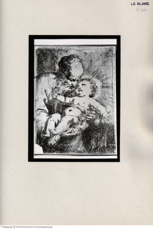 Vorderseite von  [http://creativecommons.org/publicdomain/mark/1.0/] Joseph und das Jesuskind - , bh240933. Foto.